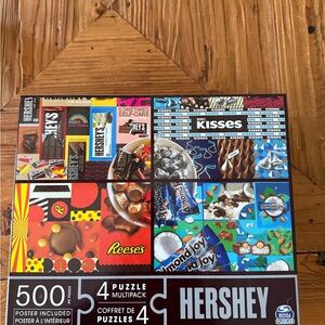 HERSHEY'S Candy Collage 500-Piece Puzzle - Colorful Chocolate Graphic